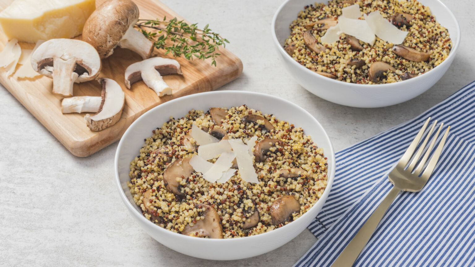 Savory Quinoa Recipes with Mushroom & Garlic