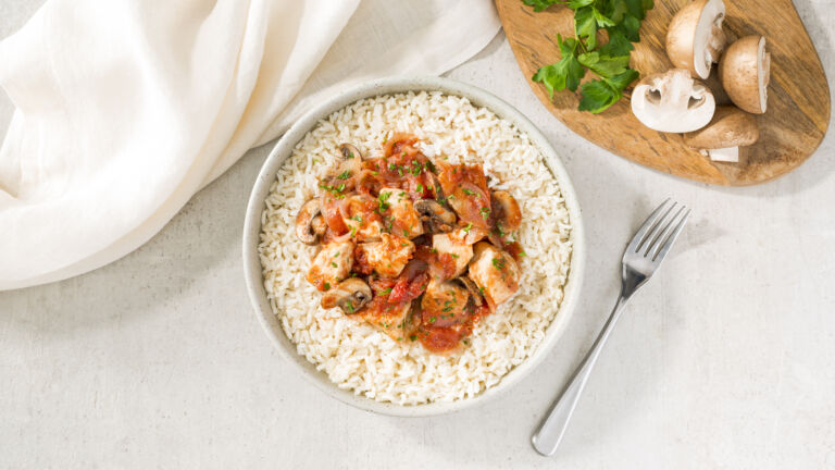 Tuscan Chicken with Tomatoes and Rice Recipe