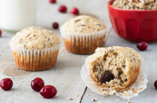 Cranberry Quinoa Muffins