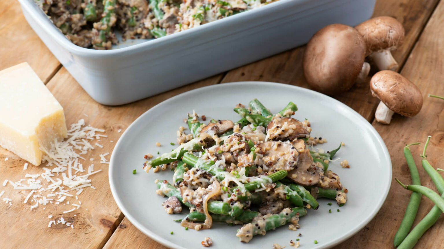 Quinoa Green Bean Casserole