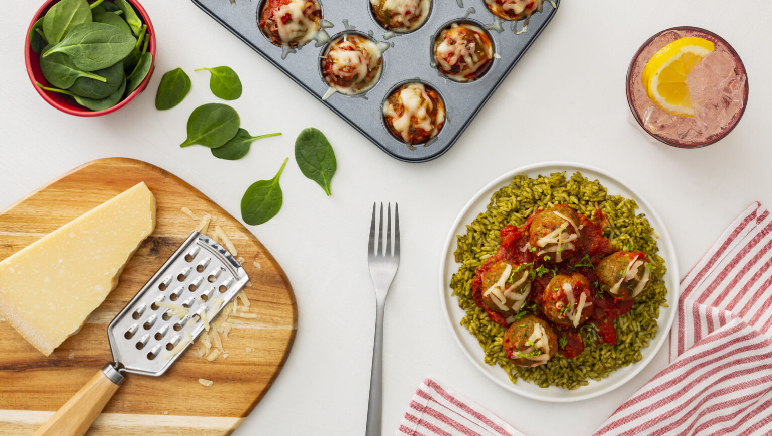 Mini Chicken Parmesan Meatloaf Bites