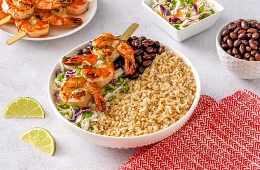 Mexican Grilled Shrimp and Rice Bowl