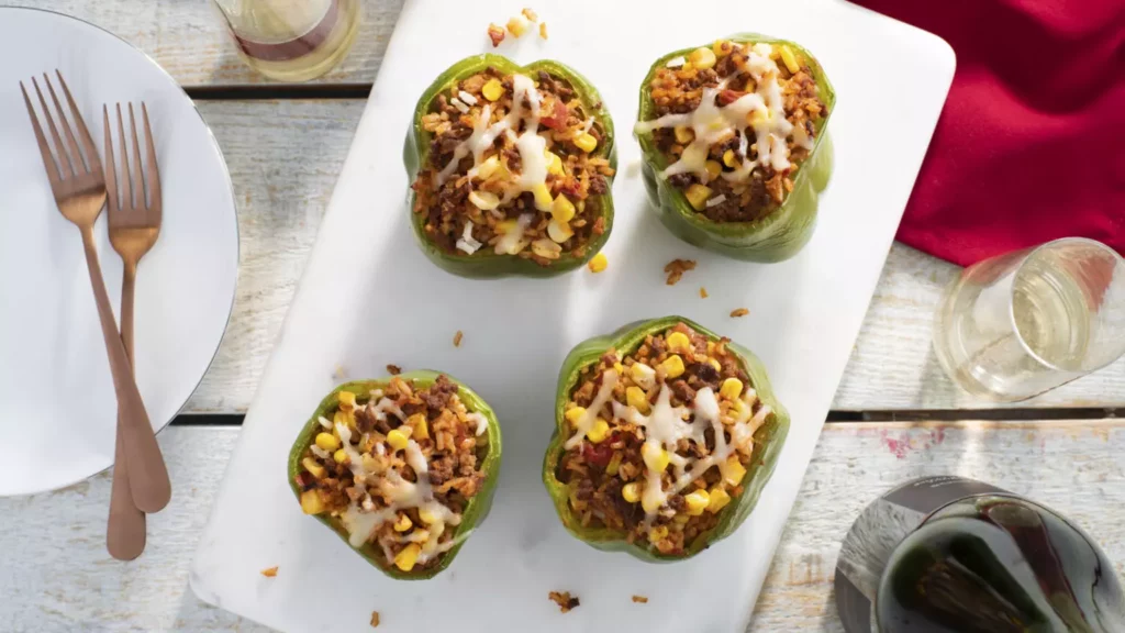 easy santa fe style stuffed peppers