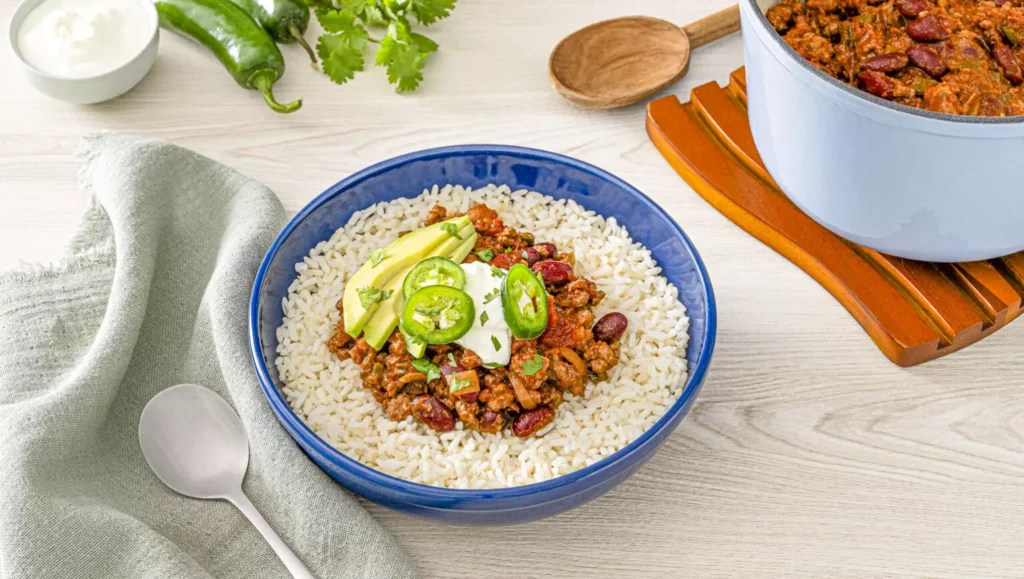one pot chili with rice