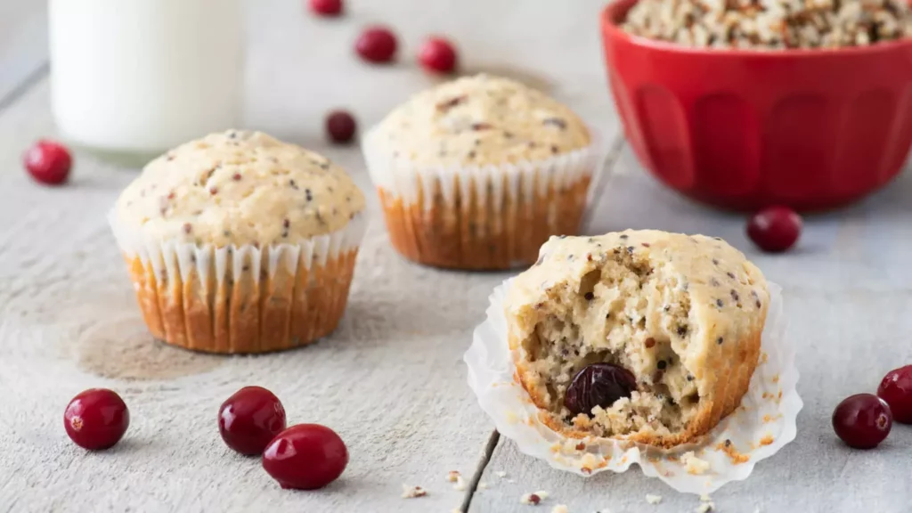 cranberry quinoa muffins recipe