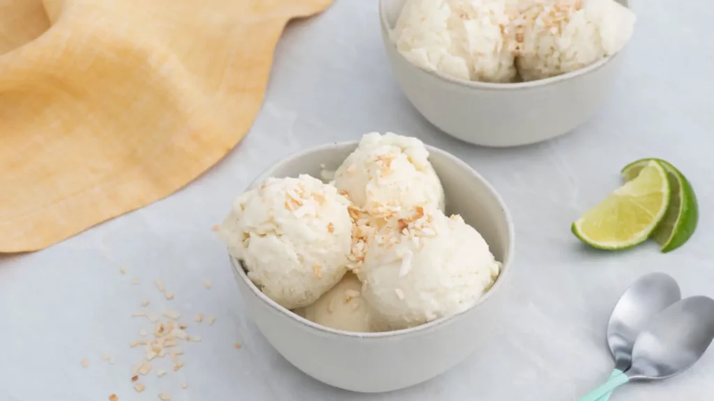 frozen rice pudding coconut ice cream